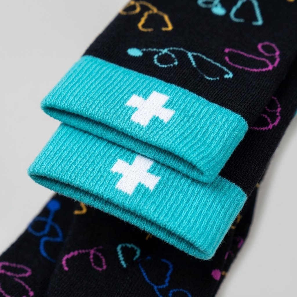 🩺 Chaussettes Med - Stéthoscope