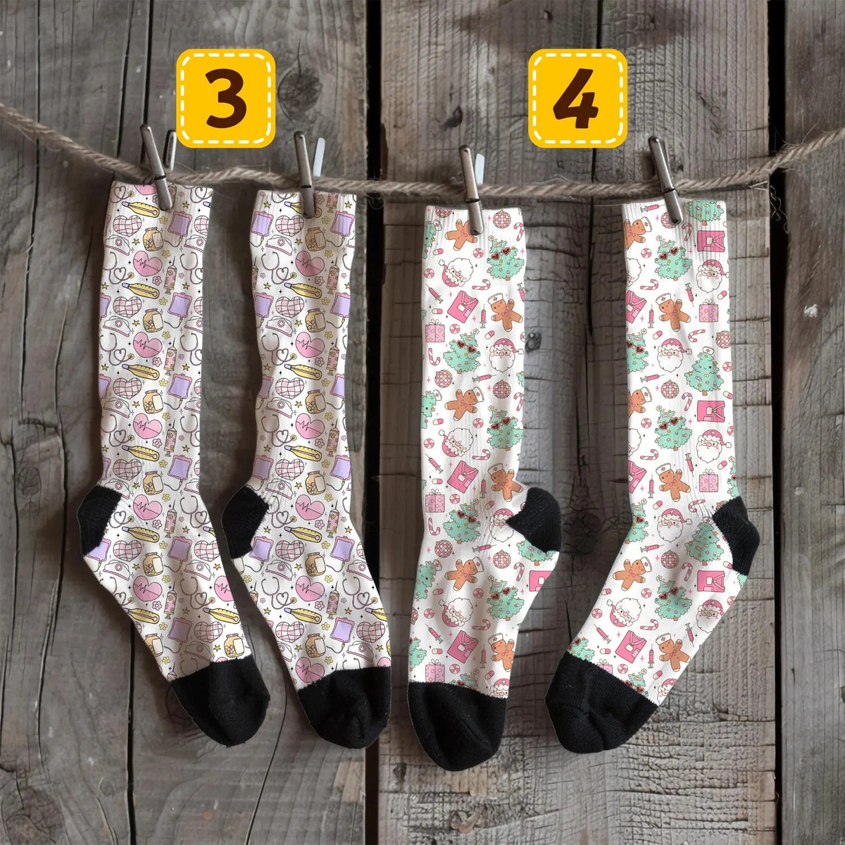 🩺 Chaussettes Med - White