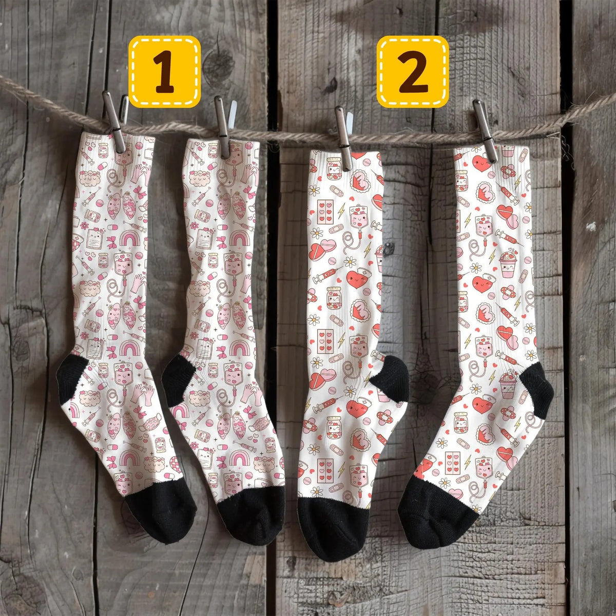 🩺 Chaussettes Med - White