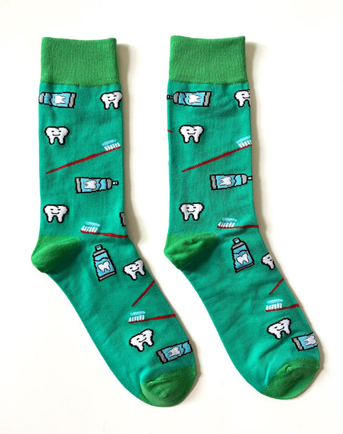 🦷 Chaussettes Dentiste - Green