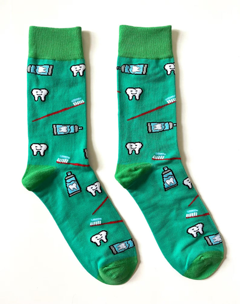 🦷 Chaussettes Dentiste - Green
