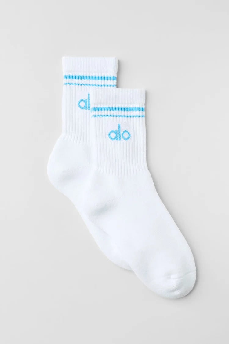 Chaussettes Double Ligne Turquoise